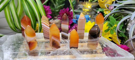 Small Sardonyx Towers - Rock Bottom Jewelry & Engraving