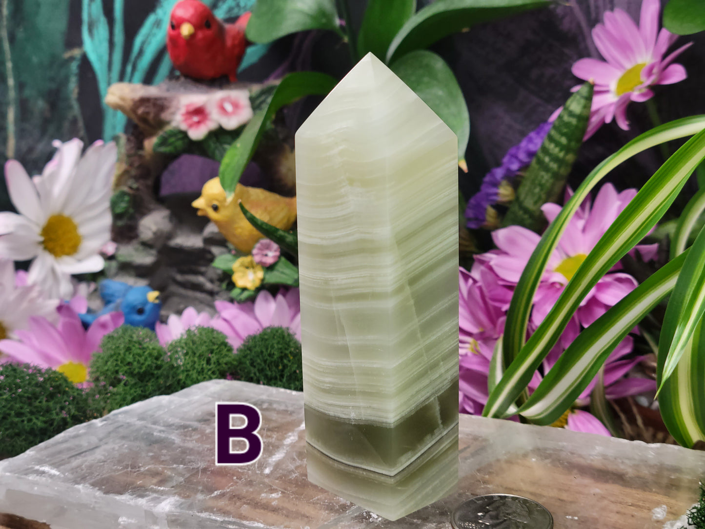 Banded Green Onyx Towers