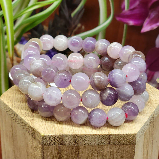 Dream Amethyst Stretch Bead Bracelet
