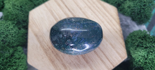 Moss Agate Palm Stone - Rock Bottom Jewelry & Engraving