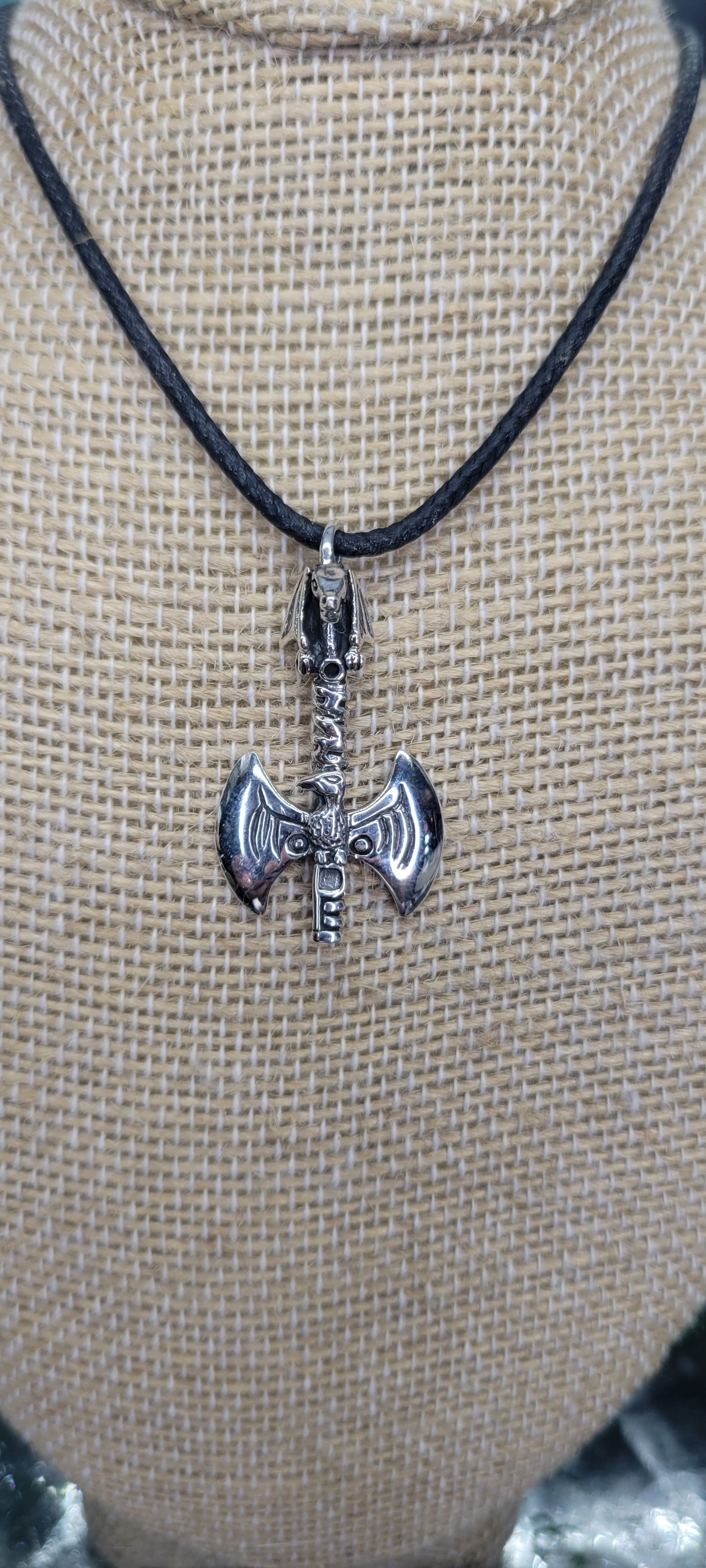 Sterling Silver Axe Pendant - Rock Bottom Jewelry & Engraving