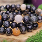 Black Tourmaline Stretch Bead Bracelets - Rock Bottom Jewelry & Engraving