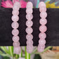 Rose Quartz Stretch Bead Bracelets - Rock Bottom Jewelry & Engraving