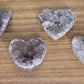 Amethyst Cluster Hearts