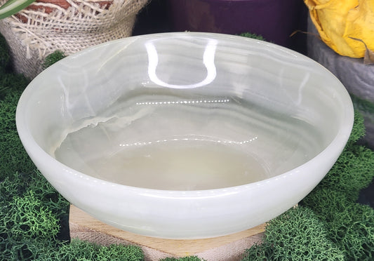 Green Banded Onyx Bowl - Rock Bottom Jewelry & Engraving