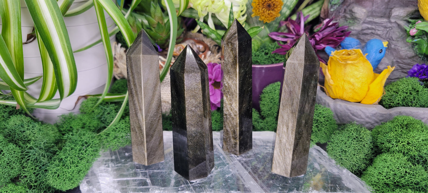 Gold Sheen Obsidian Towers