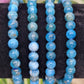 Blue Apatite Stretch Bead Bracelets - Rock Bottom Jewelry & Engraving