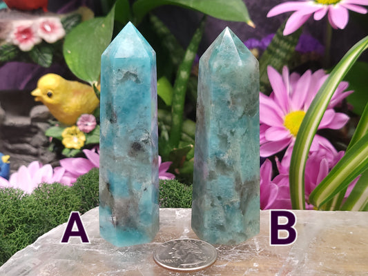 Amazonite and Smoky Quartz Towers