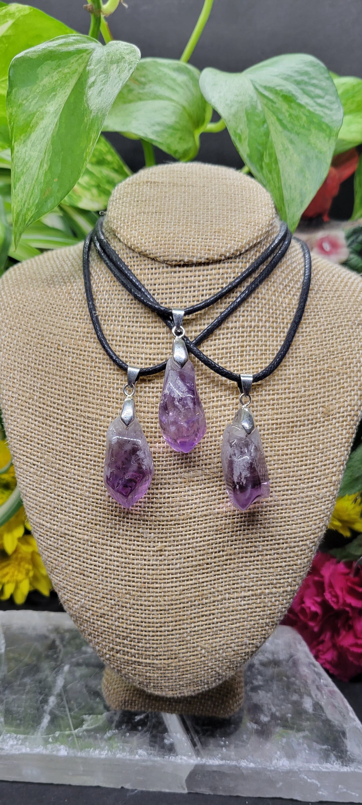 Amethyst Point Necklace - Rock Bottom Jewelry & Engraving