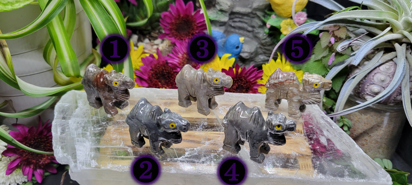 Soapstone Camel Carvings - Rock Bottom Jewelry & Engraving