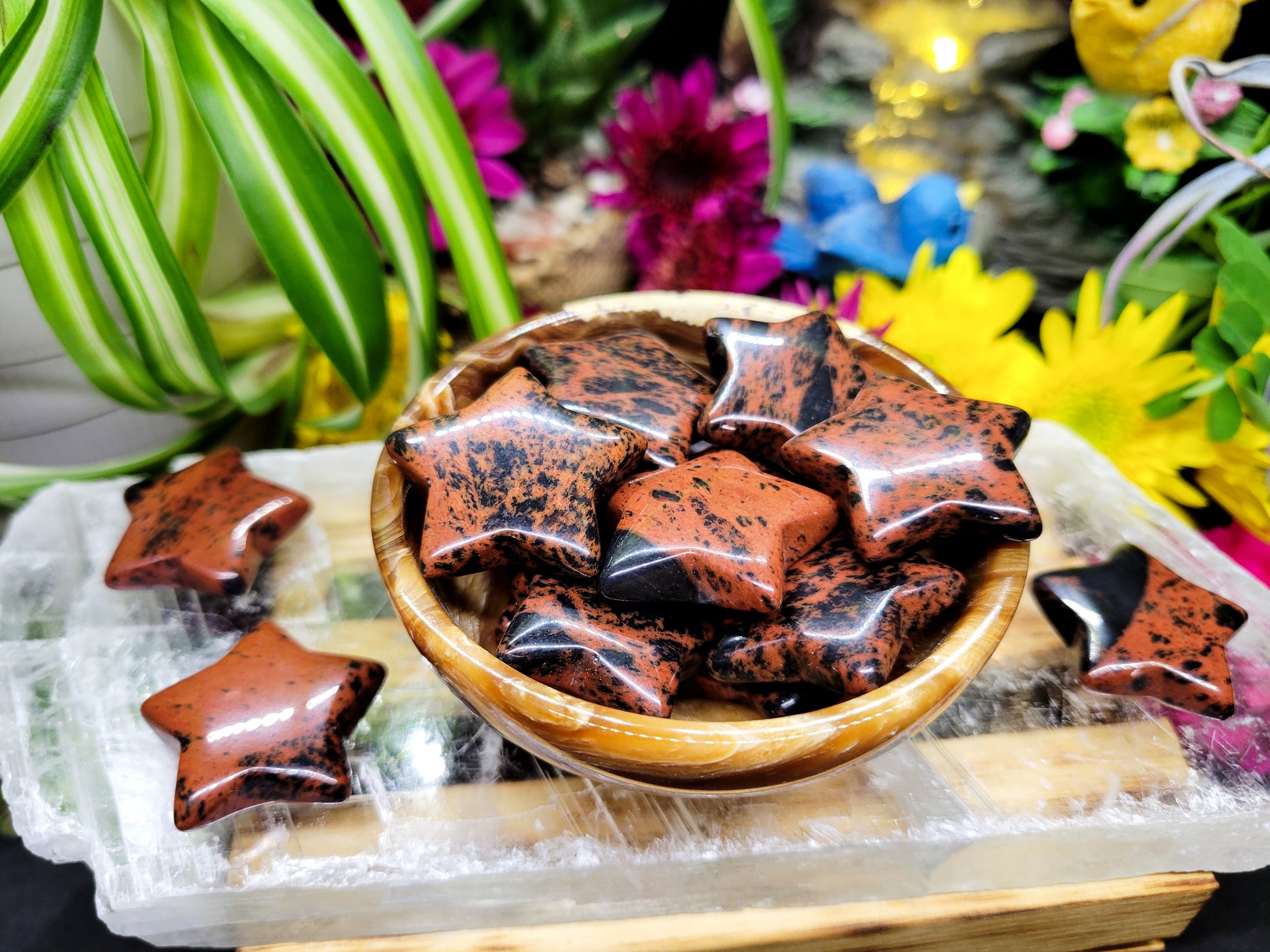 Mahogany Obsidian Stars - Rock Bottom Jewelry & Engraving