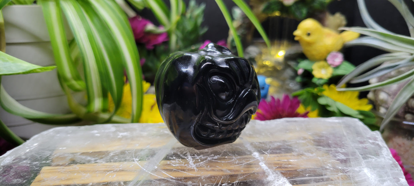 Obsidian Pumpkins - Rock Bottom Jewelry & Engraving